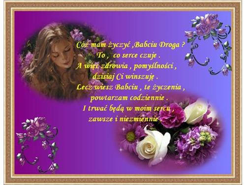 Cóż mam życzyć, Babciu Droga
